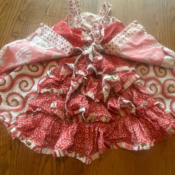 Jelly the Pug Baby Girls Pink Patty Tiered Ruffle Dress Size 12 mo - Picture 6 of 7